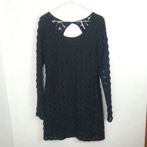 Free People Wild Thing Black Lace Dress